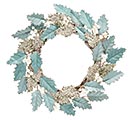 TEAL AND GOLD CHRISTMAS WREATH