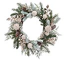 DECORATIVE WREATH GREENERY AND GOLD