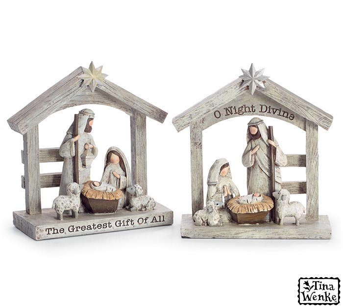 Resin Nativity Sitter Assortment