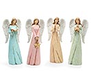 ASSORTED 4 COLOR ANGEL FIGURINES