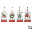 ASSORTED CHRISTMAS TAG ORNAMENTS