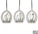 NATIVITY ORNAMENTS WITH ASTD MESSAGES