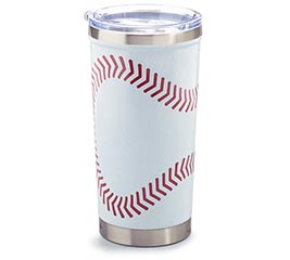 METAL SPORT TUMBLER BASEBALL