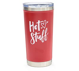 RED &quot;HOT STUFF&quot; STAINLESS TUMBLER