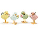 ASSORTED LITTLE FURRY CHICKS WITH FLOWER