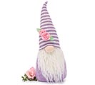 SPRING GNOME WITH LAVENDER STRIPED HAT