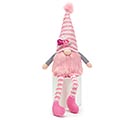 PINK AND WHITE GNOME WITH PINK FAUX FUR
