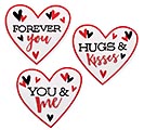 VALENTINE MESSAGE HEART WALL HANGINGS