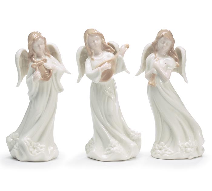 WHITE ANGEL ASSORTED FIGURINE