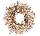 CHRISTMAS WREATH WITH ORNAMENTS