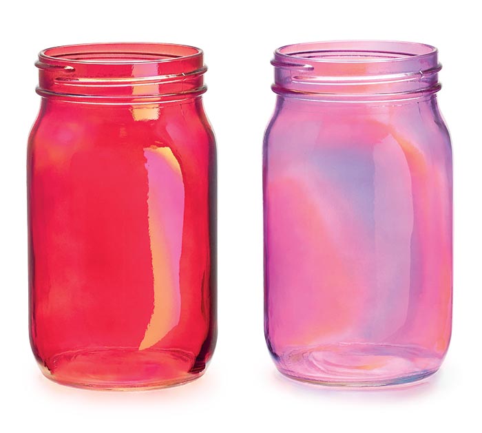 135ml Iridescent Candle Jar - Pink - Candle Jars Supplier