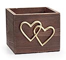 INTERTWINED GOLD HEARTS PLANTER