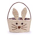 SEAGRASS BUNNY FACE BASKET WITH TAIL