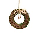 WREATH SM RATTAN WITH MOSS