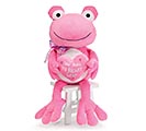 16&quot; PINK VALENTINE FROG WITH HEART