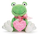 GREEN FROG PINK HEART YOU MAKE MY HEART
