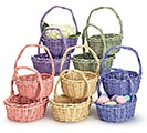 SPRING COLOR WILLOW BASKETS