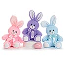 8&quot; ASSORTED COLOR SITTING BUNNIES