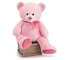 LARGE PINK BEAR WITH DUSTY ROSE FEET