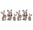 ASSORTED BUNNY FAMILY 2 PIECES 3 STYLES