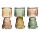 OMBRE RIBBED CHALICE STYLE VASE ASTD