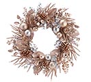 CHAMPAGNE GOLD AND SILVER WREATH