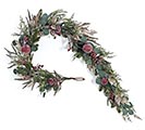 GARLAND BEADED POMEGRANATE GOLD LEAVES