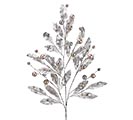 PICK/SPRAY LONG SILVER LEAVES WITH GOLD