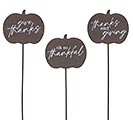 Related Product Image for ASTD WOODEN PUMPKIN PICKS W/ MESSAGES 