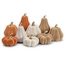 Related Product Image for HARVEST FLOCKED PUMPKINS DECOR 