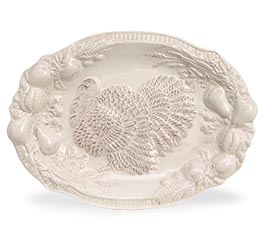 EMBOSSED DISTRESSED TURKEY PLATTER