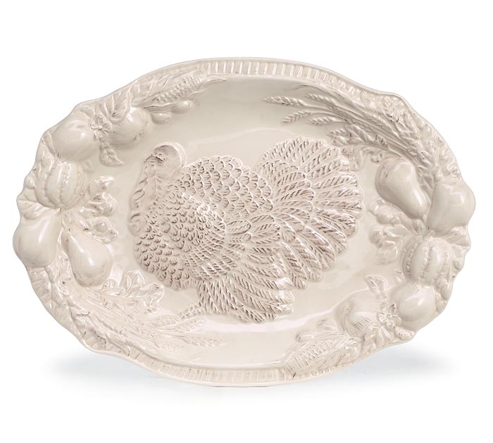 EMBOSSED TURKEY THANKFUL MESSAGE PLATTER Product top #: 9742767