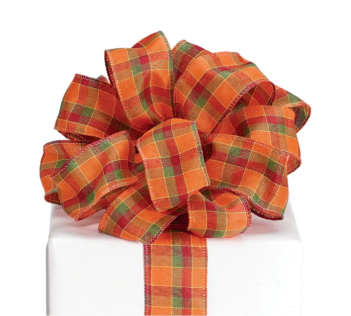 9 FALL GINGHAM RIBBON