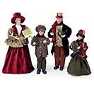 SMALL STANDING HOLIDAY CAROLER FAMILY