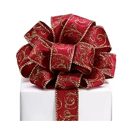 Burton & Burton #9 Xma Red Velvet Ribbon