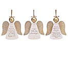 ASTD WOODEN ANGEL ORNAMENTS WITH MESSAGE