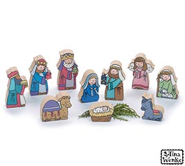 CHILD LIKE 10 PIECE NATIVITY SET