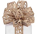 #40 RIBBON GOLD VICTORIAN SCROLL CUT OUT