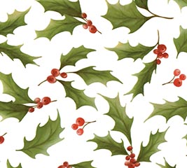HOLLY CELLOPHANE SHEETS