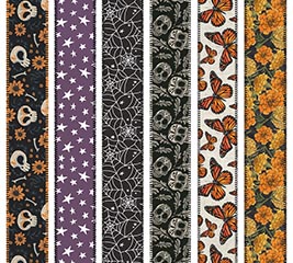 #9 HALLOWEEN RIBBON 6 STYLES 25 YR EACH