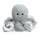 Related Product Image for PLUSH SMALL GRAY OCTOPUS 