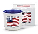 Related Product Image for MUG WAVING AMERICAN FLAG WITH MESSAGE 