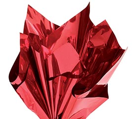 20X20 RED METALLIC SHEETS