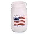 Related Product Image for PATRIOTIC FROSTED QUART MASON JAR 
