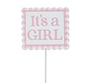 IT&#39;S A GIRL PINK GINGHAM PICK