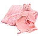 Related Product Image for BABY GIFT SET PINK BEAR TOWEL AND BLANKT 