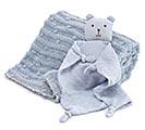 Related Product Image for BABY GIFT SET BLUE BEAR TOWEL AND BLANKT 