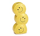 Related Product Image for 3 STACKED SMILEY FACE CERAMIC VASE 
