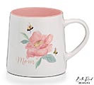 Related Product Image for MUG PINK FLORAL BLOOM WITH BUMBLE BEE 