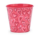 Related Product Image for 4&quot; PINK HEART POT COVER 